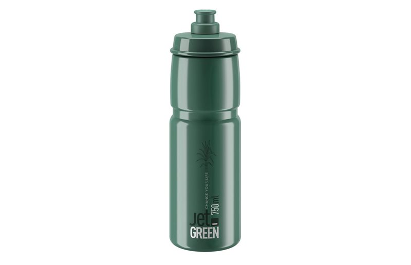 Elite Cykelflaska Jet Green Biodegradable Green