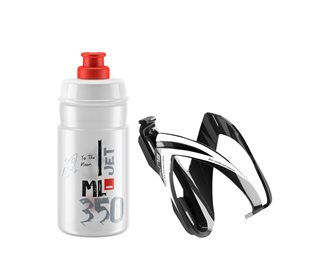 Elite Flaska + Hållare Kit CEO Jet Flaska 350ml Clear/Red