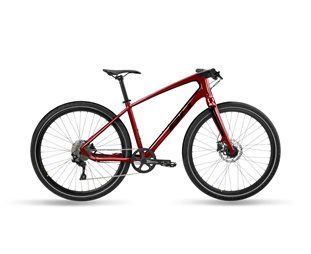 BH Maantie/hybridipyörä Hopeatip Lite Punainen-Musta-Punainen