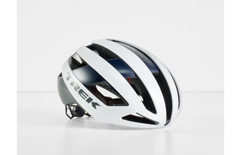 Trek Sykkelhjelm Racer Velocis Mips Crystal White/Nautical Navy