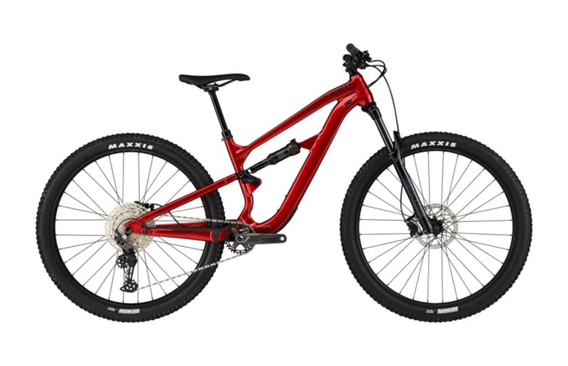 Täysjousto maastopyörä Cannondale Habit 4 Candy Punainen