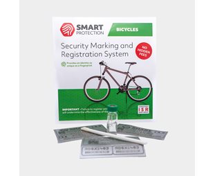 DNA-mærkning SmartDNA / ISR tyveribeskyttelse til cykel, 6 stk klistermærker