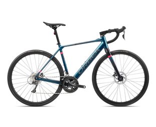 Maantie sähköpyörä Orbea Gain D50 Borealis Blue (Gloss) - Black (Matt)