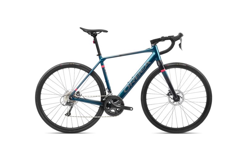 Maantie sähköpyörä Orbea Gain D50 Borealis Blue (Gloss) - Black (Matt)