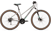 Naisten hybridipyörä Rock Machine Crossride 300 Kiiltävä Harmaa/Harmaa/Mint