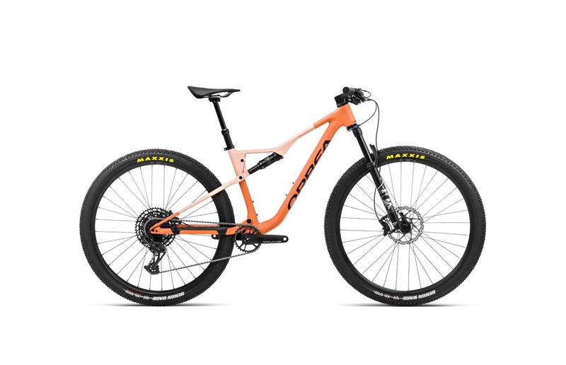 Täysjousto maastopyörä Orbea Oiz H20 Apricot Orange-Limestone Beige (Matt)