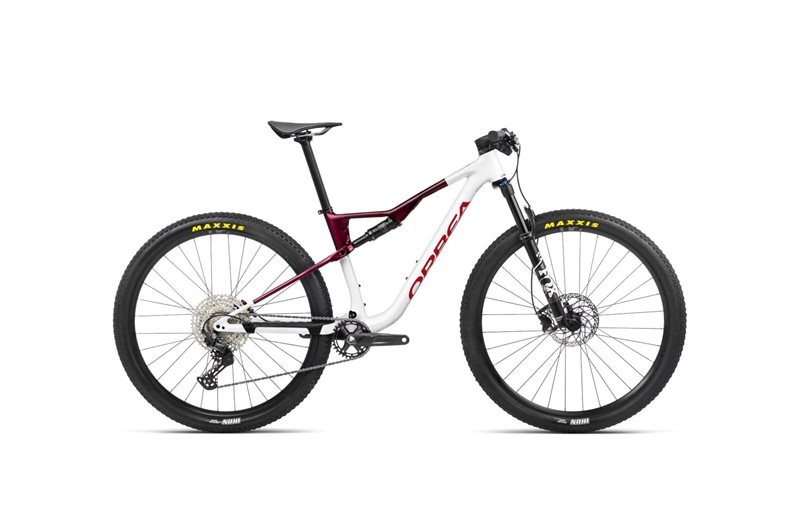 Täysjousto maastopyörä Orbea Oiz H30 White Chic- Shadow Coral (Gloss)