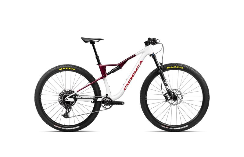 Täysjousto maastopyörä Orbea Oiz H20 White Chic- Shadow Coral (Gloss)