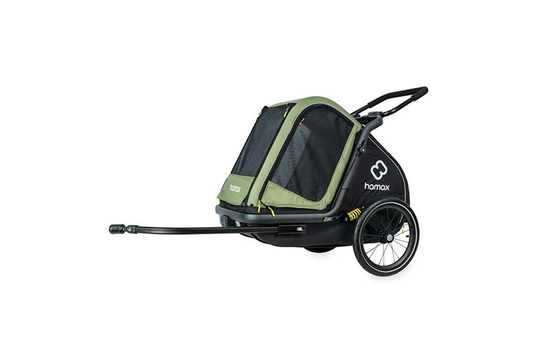 Cykelanhænger Til Hund Hamax Pluto M grøn/sort
