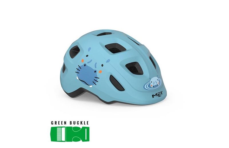 Lasten pyöräilykypärä MET Hooray Pale Blue Hippo