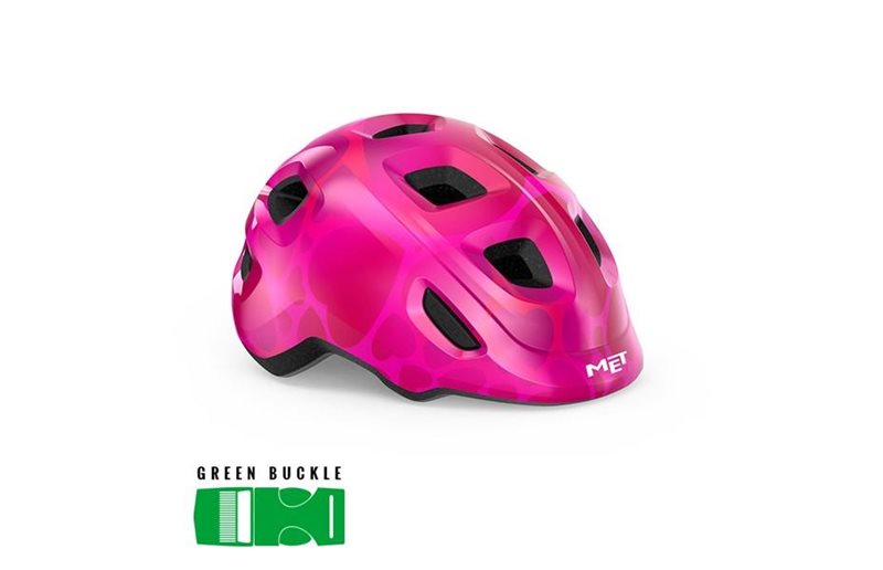 Lasten pyöräilykypärä MET Hooray Pink Hearts