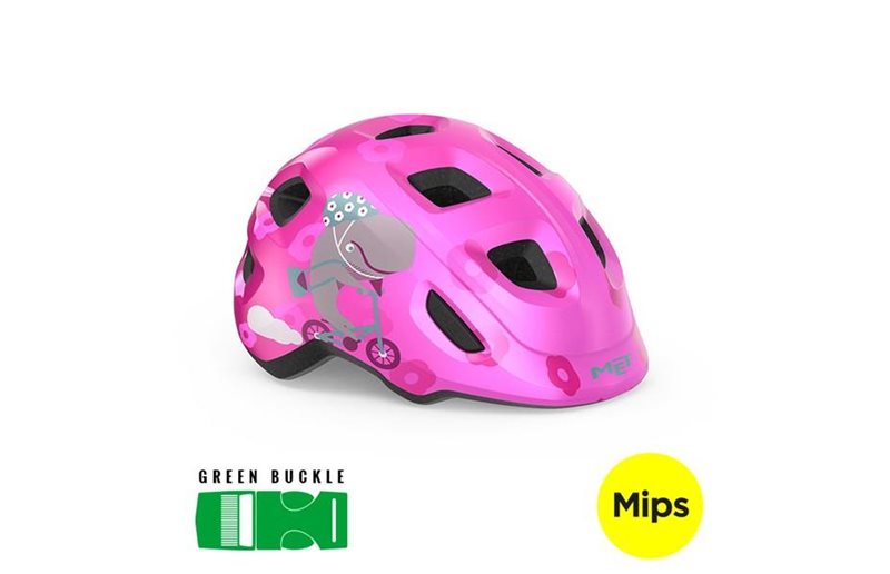 Lasten pyöräilykypärä MET Hooray Mips Pink Whale