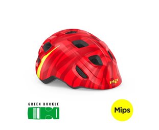 Lasten pyöräilykypärä MET Hooray Mips Red Zebra
