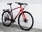 Trek Hybrid Sykkel Fx 3 Disc Equipped Viper Red To Cobra Blood Fade