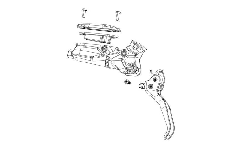 Sram Disc Brake Lever Assembly, Carbon