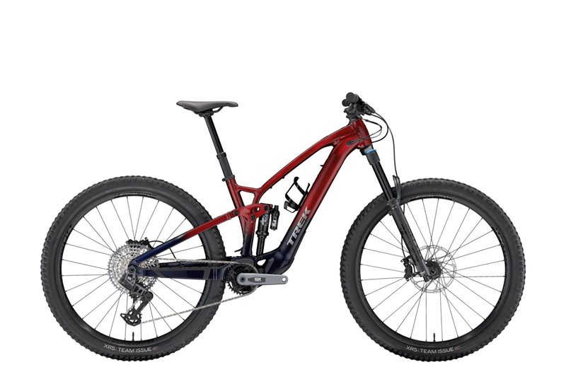 Trek El MTB Fuel Exe 8 Gx Axs T-type Rage Red til Deep Dark Blue Fade