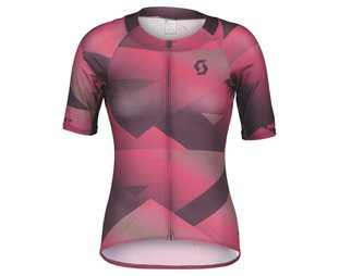 SCOTT Naisten Paita RC Premium Climber SS Tummanvioletti/Carmine Pink