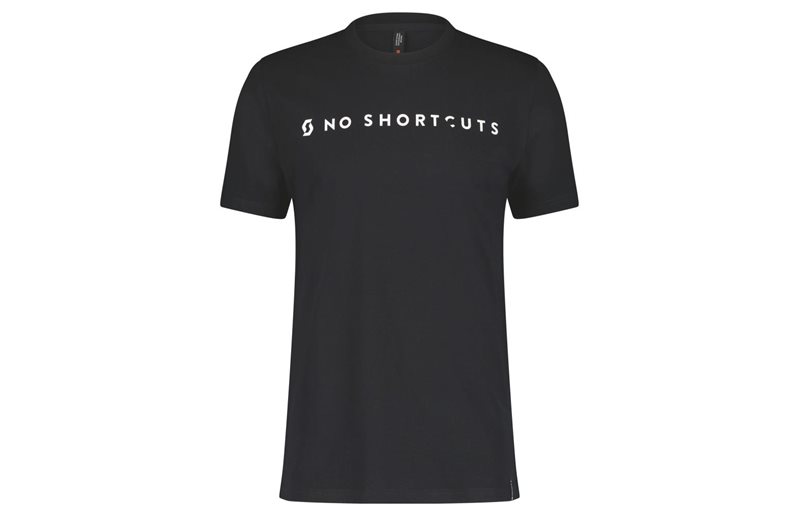 SCOTT T-shirt Herr No Shortcuts SS Black