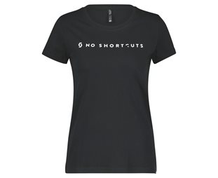 SCOTT T-shirt Dam No Shortcuts SS Black