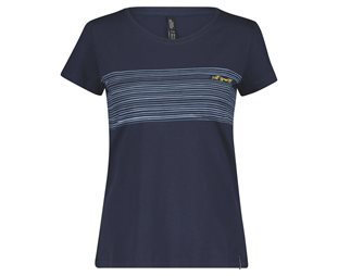 SCOTT T-paita Naisten Stripes SS Keskiyön Sininen
