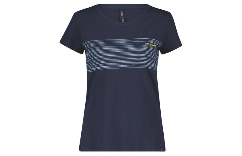 SCOTT T-paita Naisten Stripes SS Keskiyön Sininen