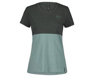 SCOTT T-shirt Dam Casual Contessa SS Dark Grey Melange/Northern Mint