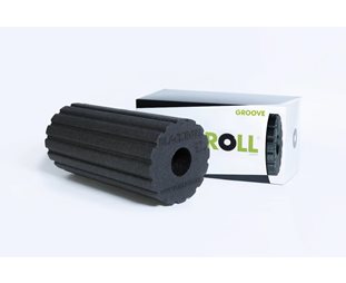 Blackroll Foamroller Groove Standard Musta