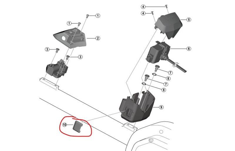 Shimano Opladningsportsdæksel