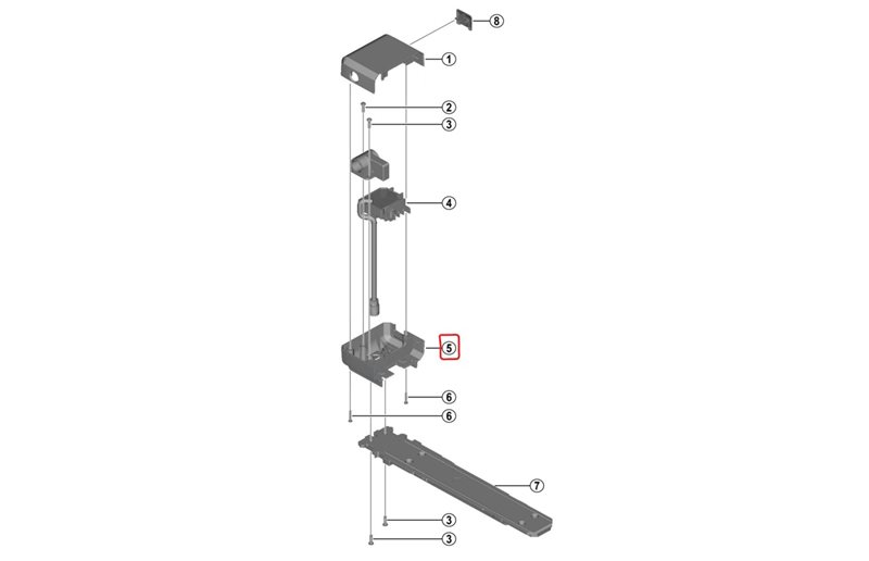 Kåpa Shimano Steps Bm-E6000 Nederdel (A)