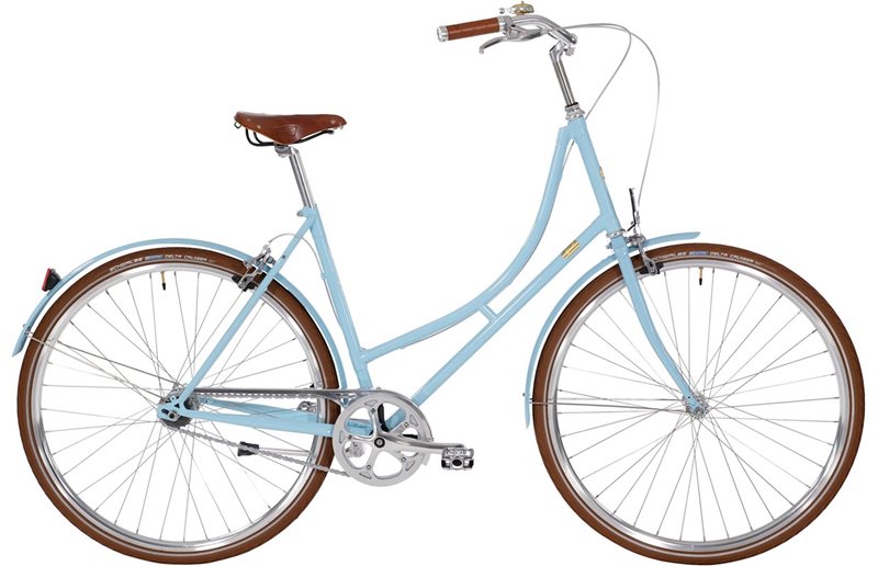 Bike By Gubi Naisten polkupyörä Nexus 7-vaihteinen vaaleansininen/Sininen Taivas