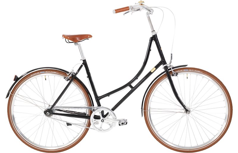 Bike By Gubi Naisten polkupyörä Nexus 7-vaihteinen musta/Piano Musta