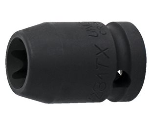 UNIOR Krafthylsa Impact Socket With Internal TX Profile 1/2" E16