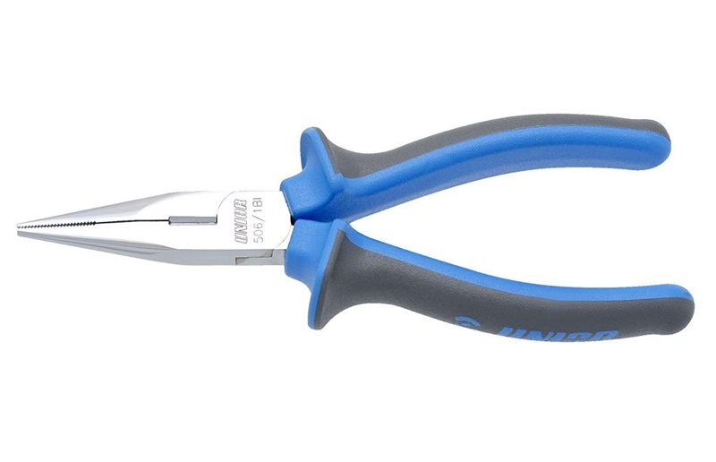 UNIOR Tång Long Nose Pliers With Side Cutter 140
