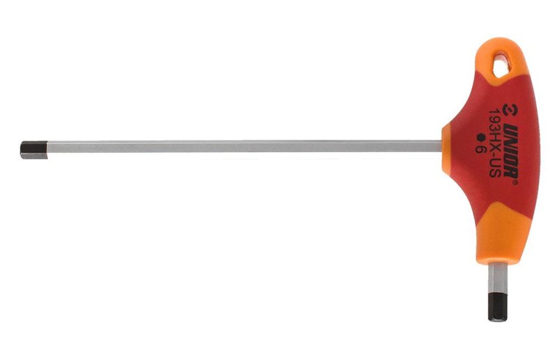 UNIOR Insexavain T-kahvainen Kuusioavain 2.5 Red