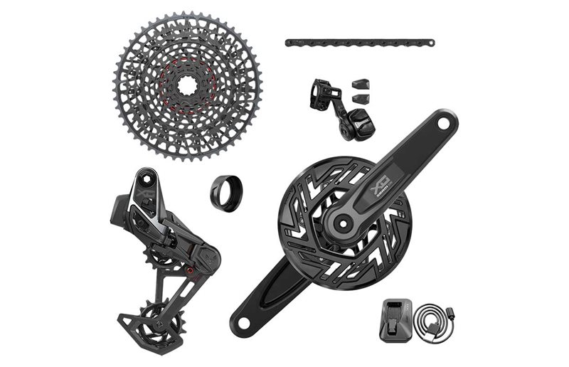 Komponentgruppe SRAM X0 T-Type Eagle E-Bike Brose Transmission AXS XS-1295 10-52T, 36T, ISIS, 160 mm