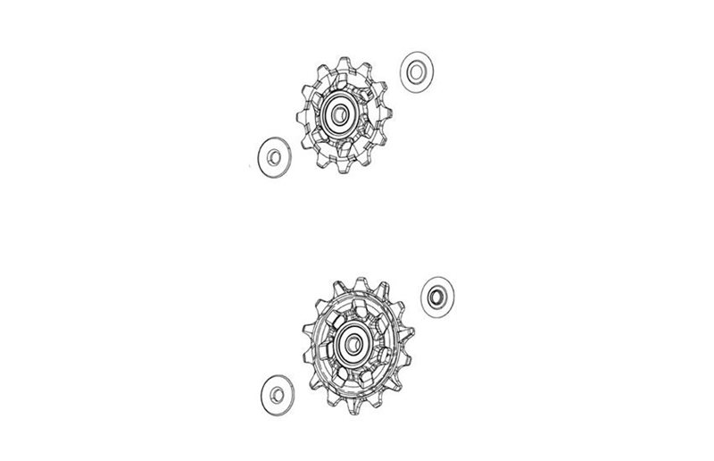 Trisser SRAM GX Eagle AXS, 12-Gear