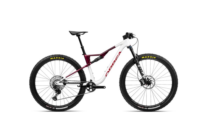 Täysjousto maastopyörä Orbea Oiz H10 White Chic- Shadow Coral (Gloss)