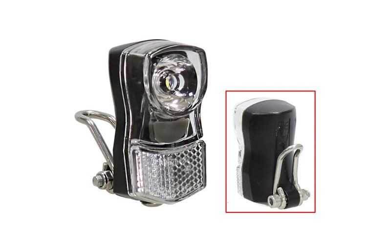 Polkupyörän valo Cavo LED sis. 3xAAA-paristot Haarukka-asennus Musta