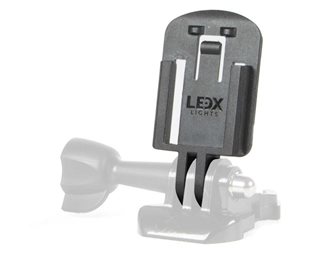 LEDX Kiinnike GoPro-sovitin LX-mount pyöräilykypärään & ohjaustankoon