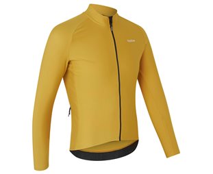 GripGrab PACR långärmad flossad cykeltröja Mustard Yellow