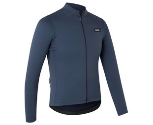 GripGrab EXPLR Merinotech långärmad flossad cykeltröja Navy Blue