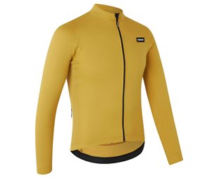 GripGrab EXPLR Merinotech långärmad flossad cykeltröja Mustard Yellow