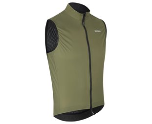 GripGrab PACR lätt vindtät väst Olive Green