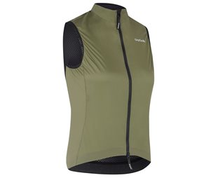GripGrab PACR Lightweight Tuulenpitävä naisten pyöräilyliivi Olive Green