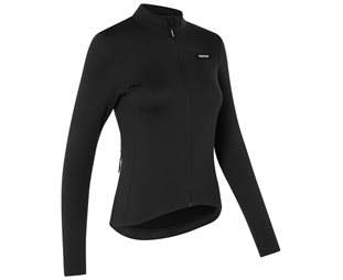 GripGrab EXPLR Merinotech långärmad flossad cykeltröja dam Black