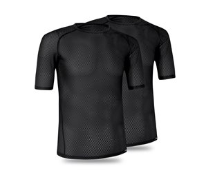 GripGrab Ultralight Mesh Lyhythihainen aluskerrasto 2-Pack Black