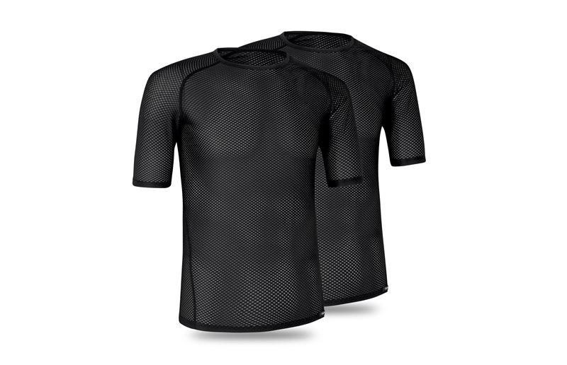 Undertøy GripGrab Ultralight Mesh Short Sleeve Base Layer 2-Pack Black