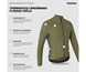 Cykeltröja GripGrab PACR Thermal Long Sleeve Olive Green