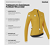 Pyöräilypaita GripGrab PACR Thermal Long Sleeve W's Mustard Yellow