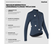 GripGrab EXPLR Merinotech Thermal Pitkähihainen naisten pyöräilypaita Navy Blue